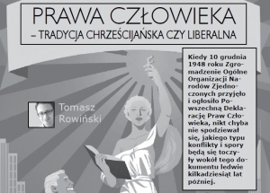 Prawa człowieka – tradycja chrześcijańska czy liberalna